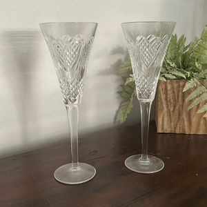 Waterford crystal toasting flutes